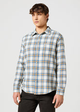 Męska Koszula Wrangler 1 Pkt Indigo Shirt White  112357227 W5K8018067